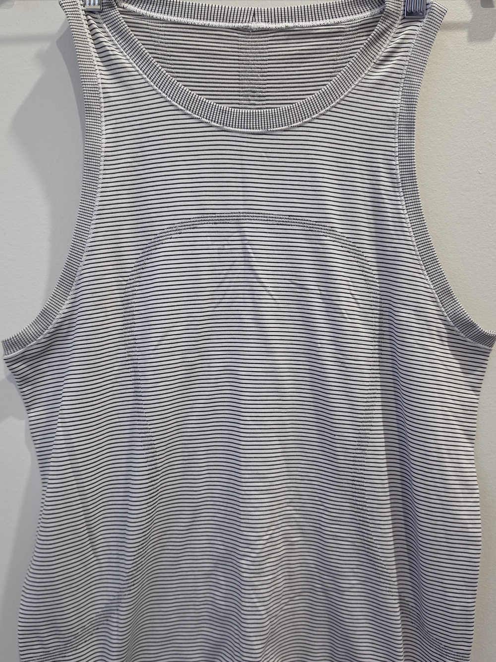 lululemon athletica Swiftly Breeze White and Black Striped Tank